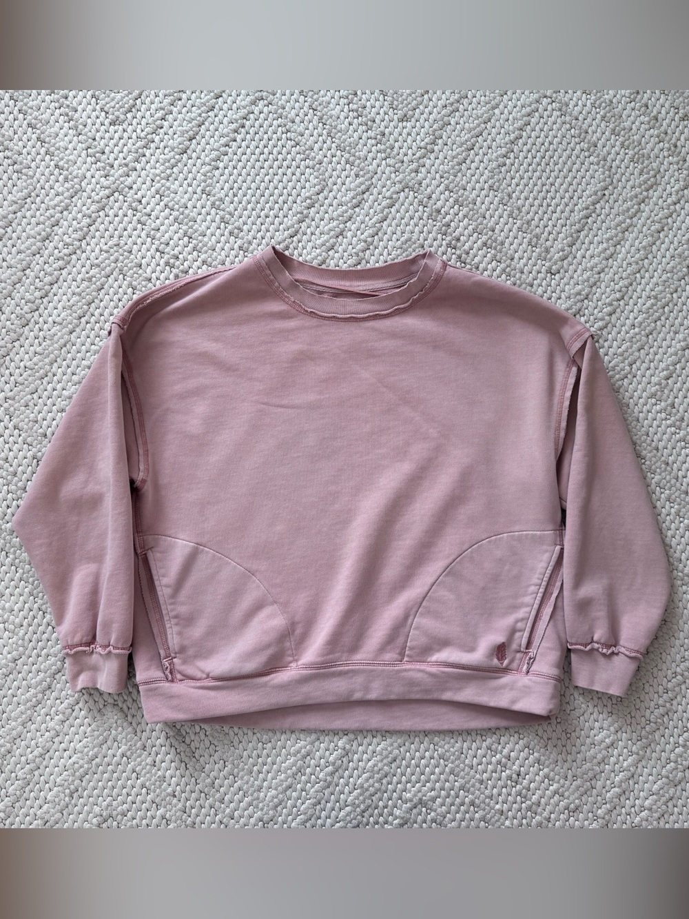 Free People Movement Pale Pink Sweatshirt Small